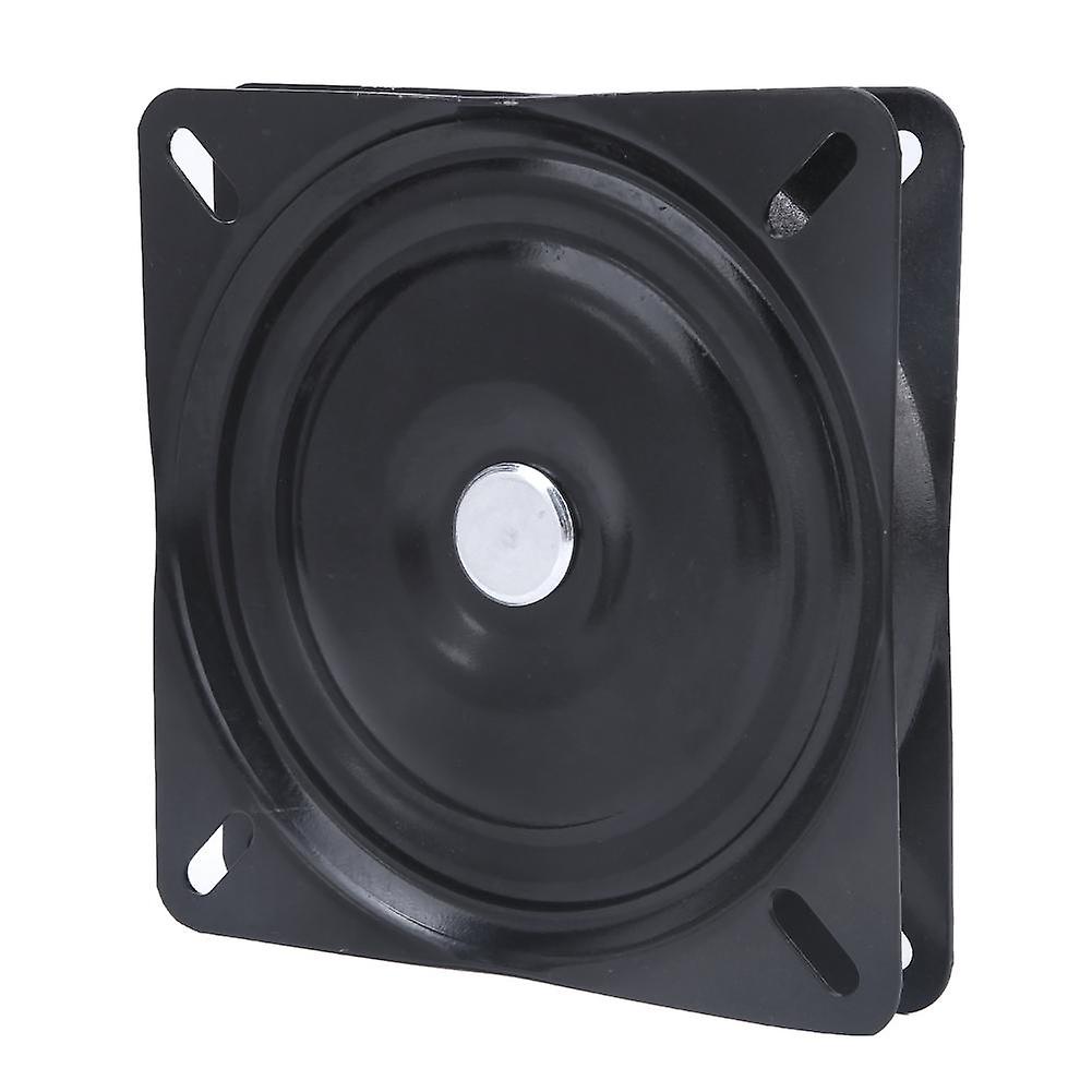 Black Metal Iron Turntable Office Supplies Accessory Rotating Display Base 150 x 150 x 2mm for Craft