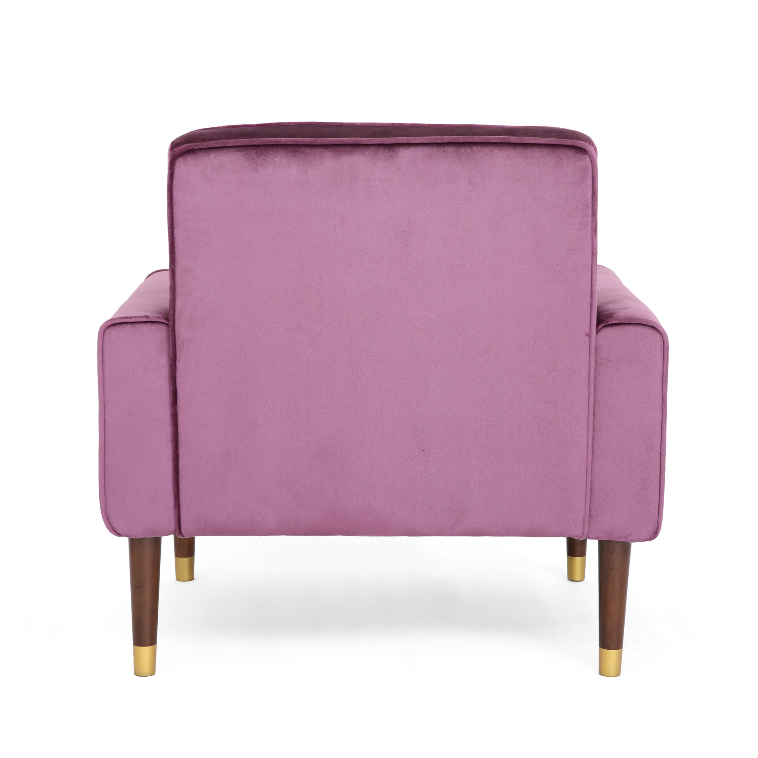 Betsy Velvet Armchair, Modern Glam, Button-Tufted, Waffle Stitching