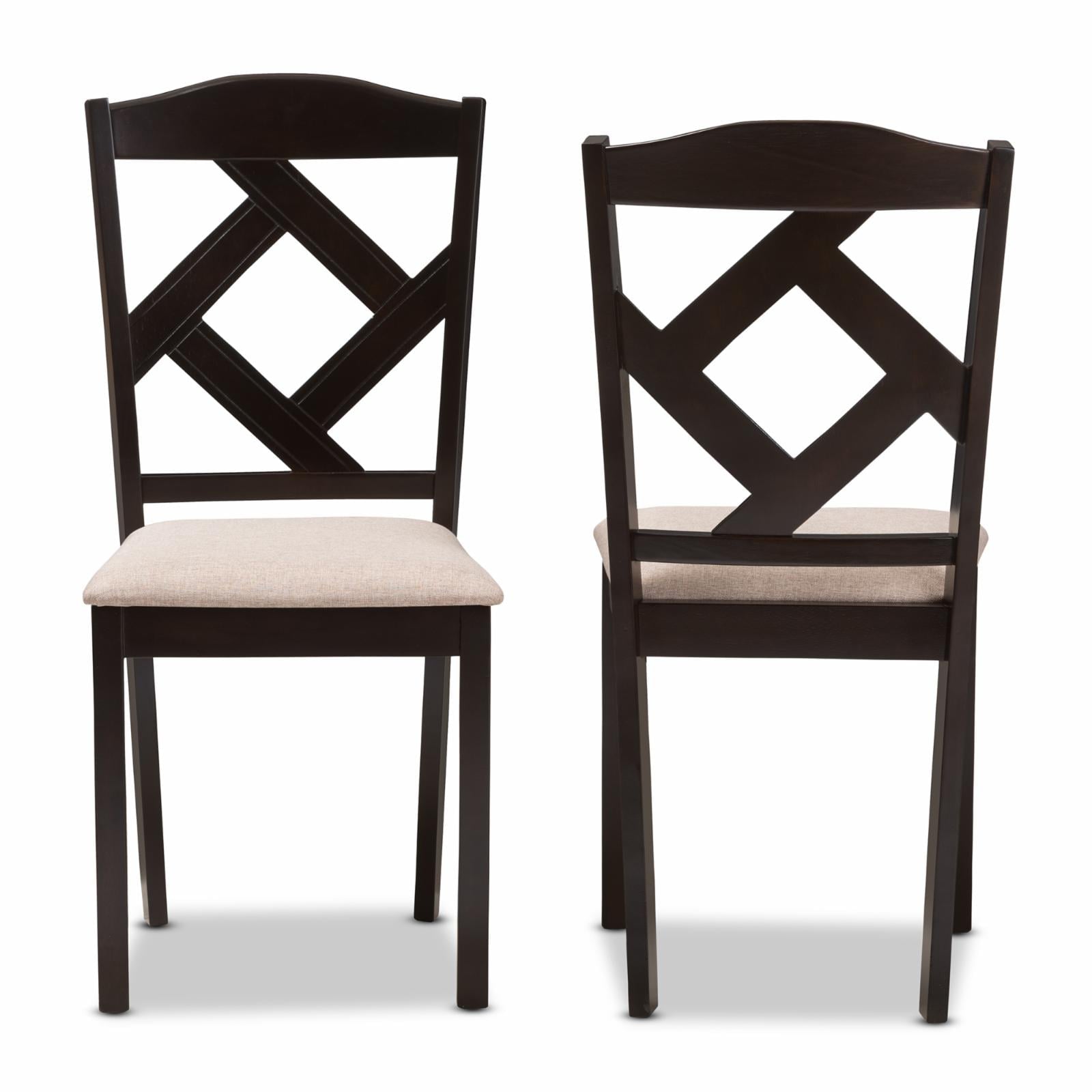 Baxton Studio Ruth Upholstered Dining Side Chair - Set of 2