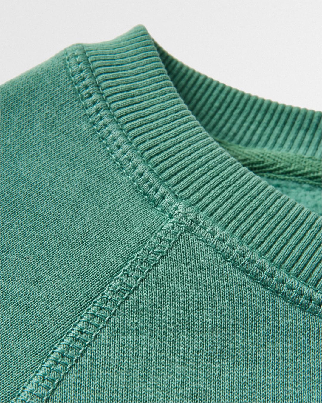 Remote Recycled Cotton Sweatshirt - Green Spruce