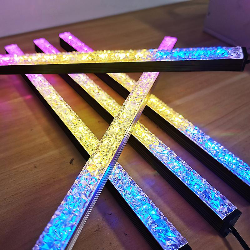 Gaming Computer Case 5v Argb Sync Led Strip Diamond Effect Magnetic Aura Rgb Chassis Decorative Light Bar