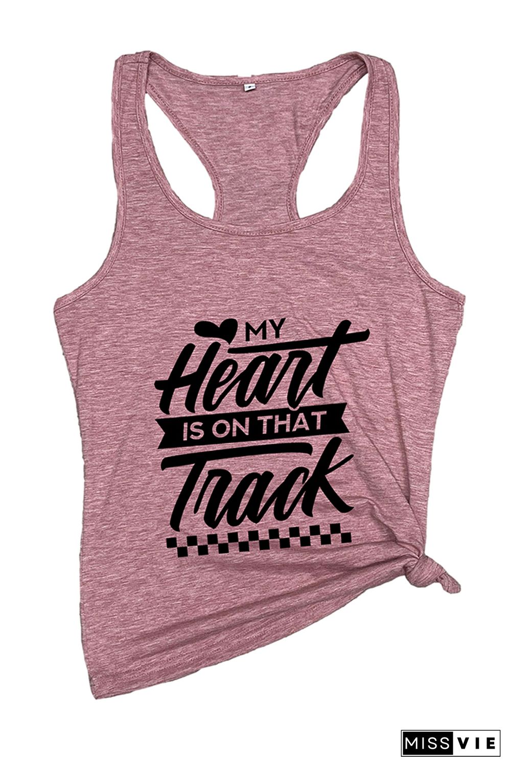 My Heart Is On That Track Tank Top Wholesale