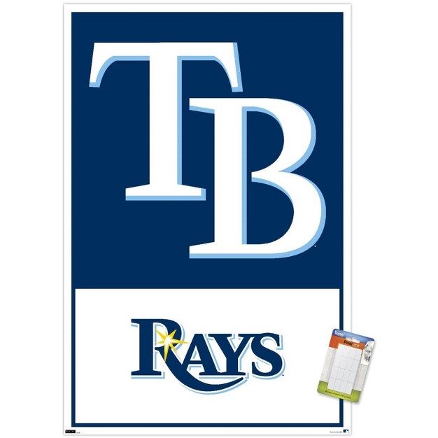 Trends International Mlb Tampa Bay Rays Logo 22 Unframed Wall Poster Prints