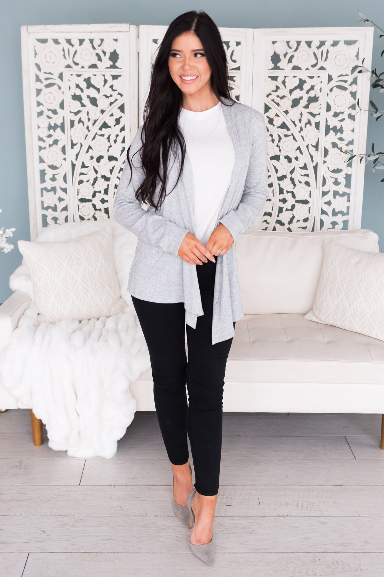 New Statements Modest Sweater Cardigan