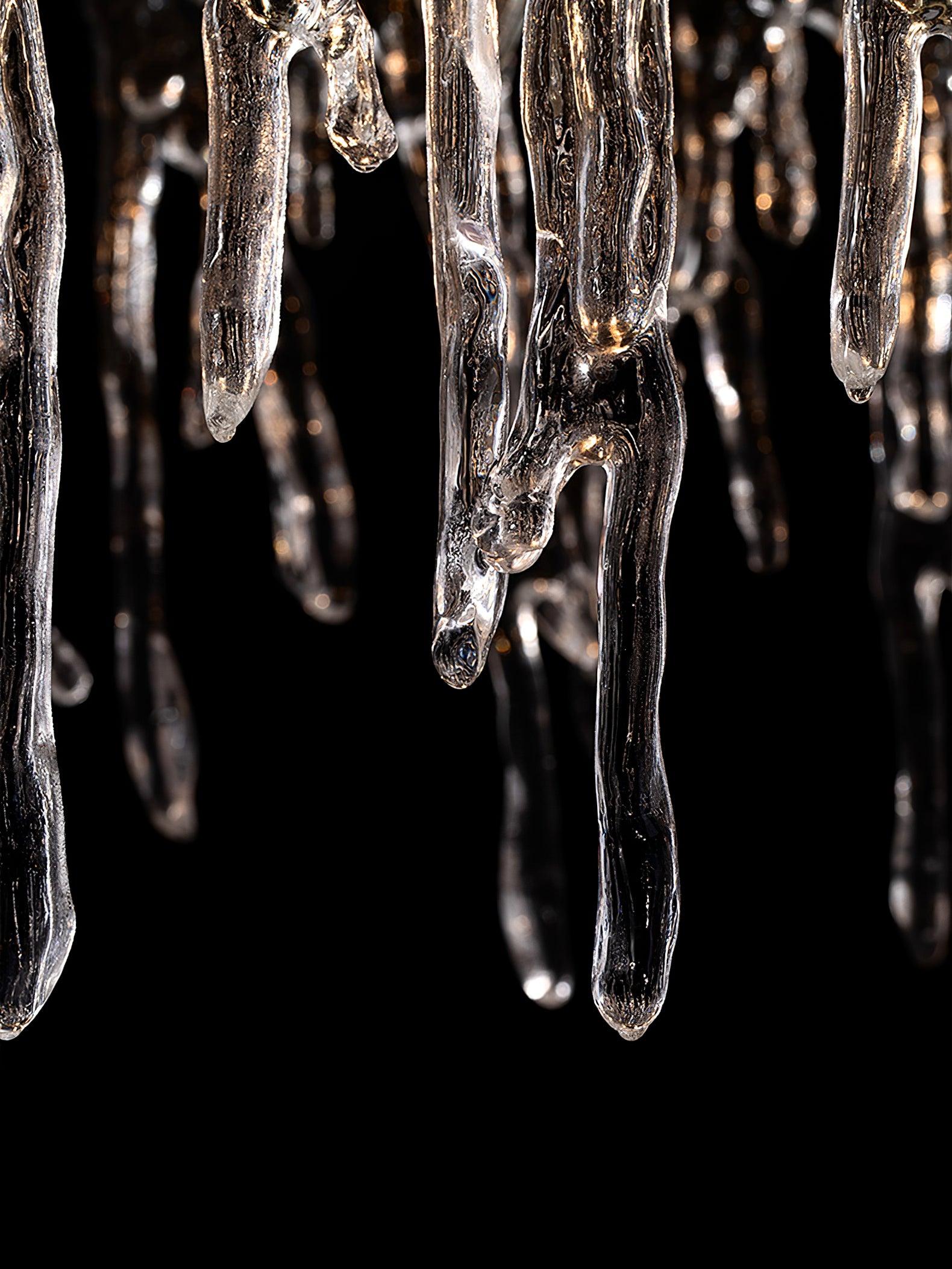 Rectangular Icicle Glass Chandelier