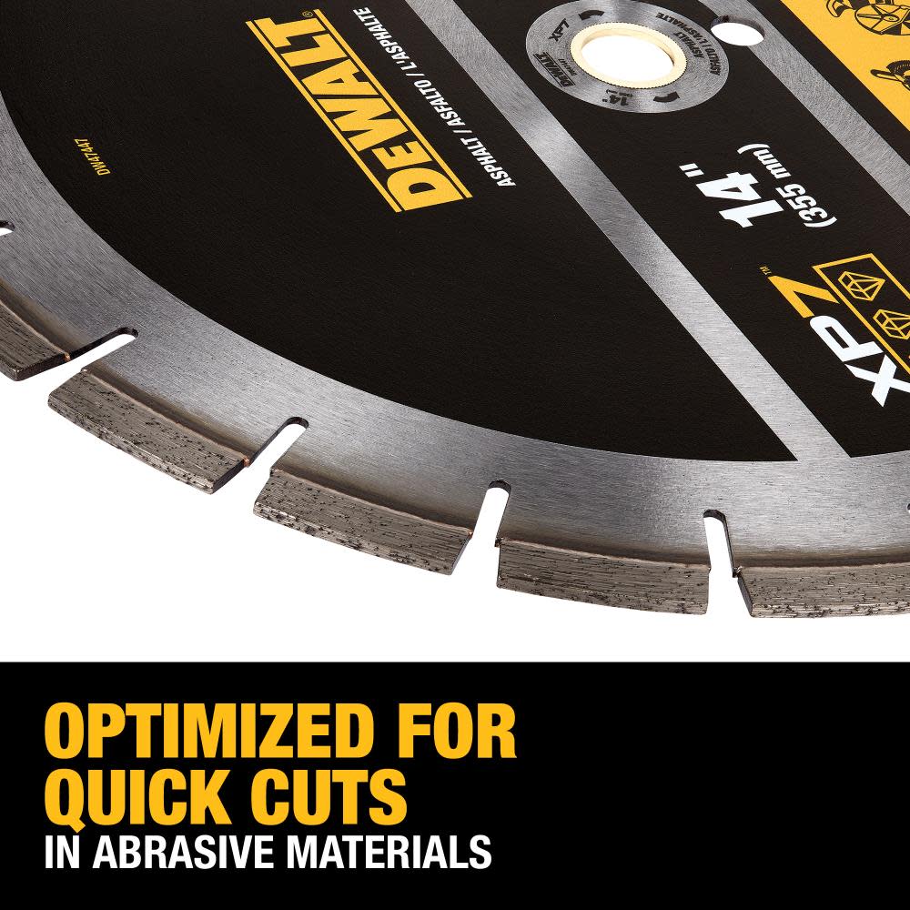 DEWALT Diamond Blade 14 SEGMENTED XP7 ASPHALT ;