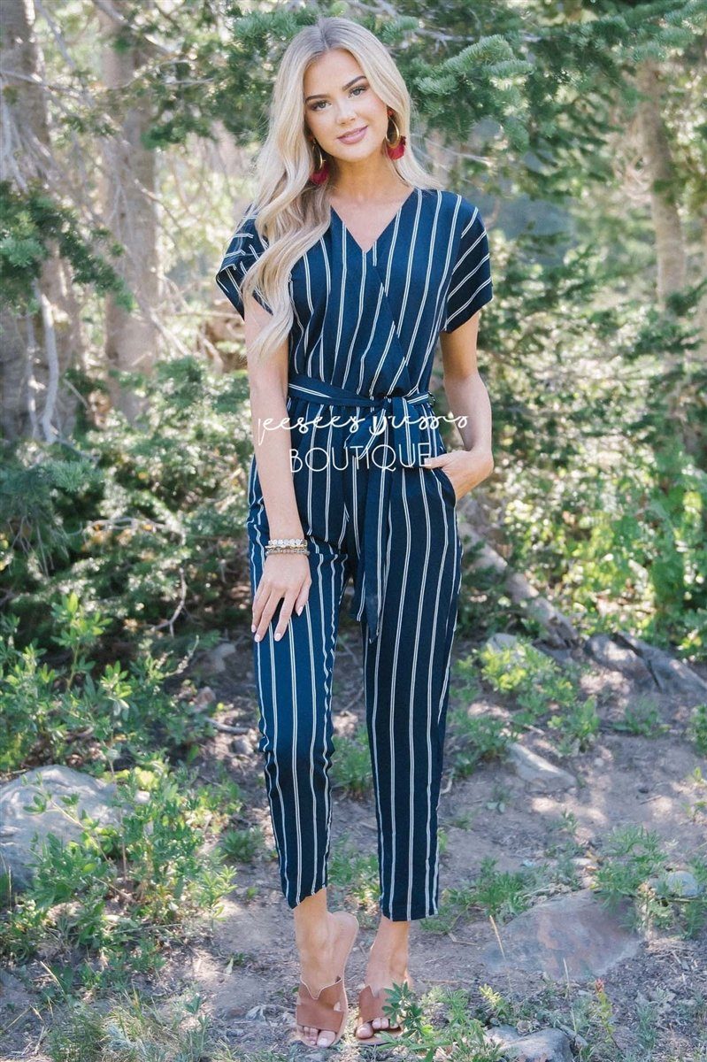 The Jacque Striped Jumpsuit