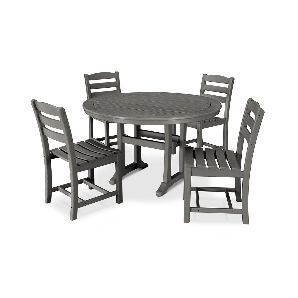 POLYWOOD 5 Piece La Casa Side Chair Dining Set