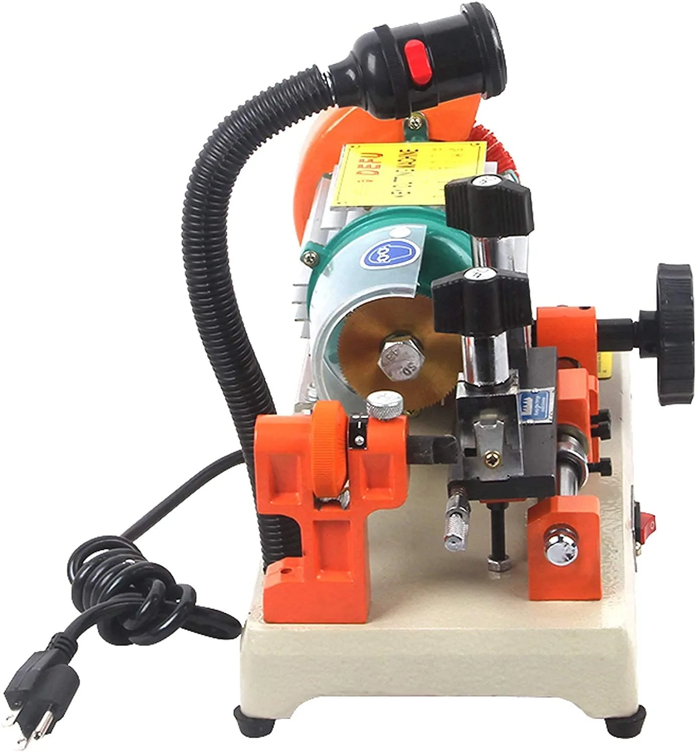 Slsy 110V Key Duplicating Cutting Machine， for 5 Types Models， Hand-Driven/ Automatic Duplicator Copy Machine Cutter Cutting Machine， 120W
