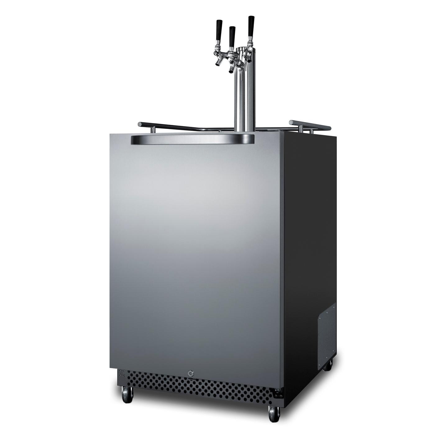 Summit Commercial Outdoor Rated Triple Tap Beer Dispenser / Kegerator