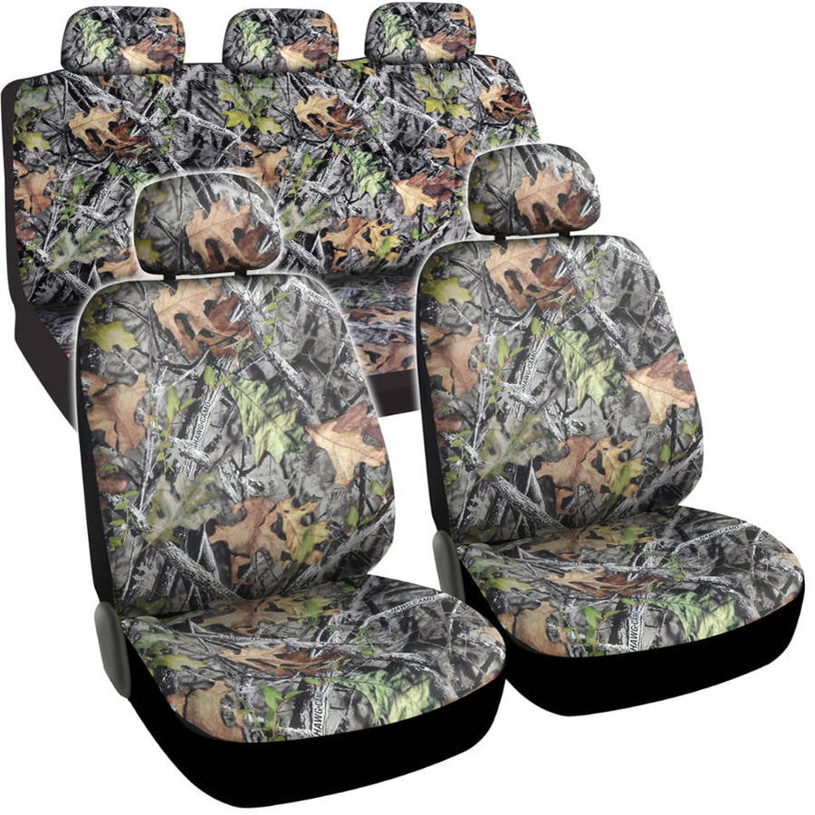 BDK Hawg Camo Full Car Seat Covers， Full Front and Rear Set， 9 Pieces