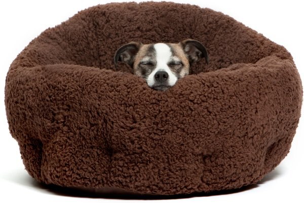 Best Friends By Sheri Sherpa Deep Dish Bolster Cat and Dog Bed