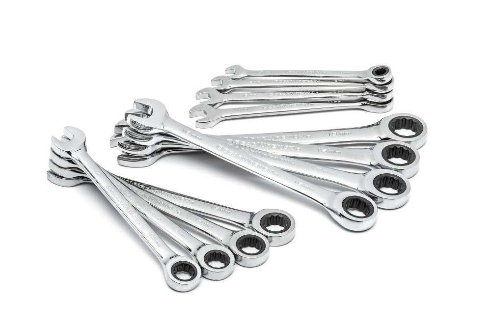 Ratcheting Wrench Set 12 pc. Metric Combination