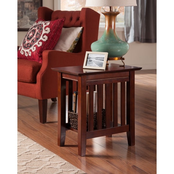 Mission Solid Wood Side Table Set of 2