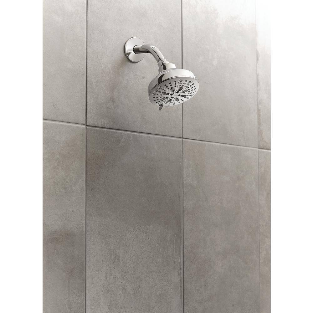 MOEN HydroEnergetix 8-Spray Patterns with 1.75 GPM 4.75 in. Single Wall Mount Fixed Shower Head in Chrome 200W0