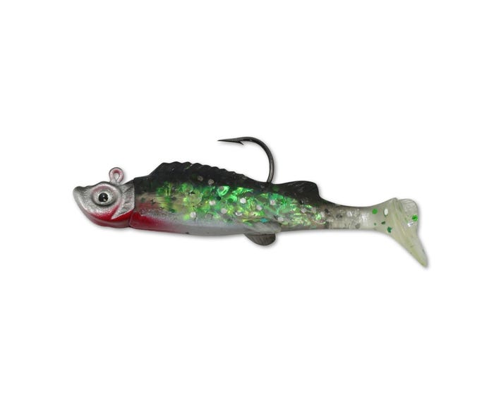 Northland Fishing Mimic Minnow Shad - #1 Hook Silver Shiner， 2 Pack - NOMM311