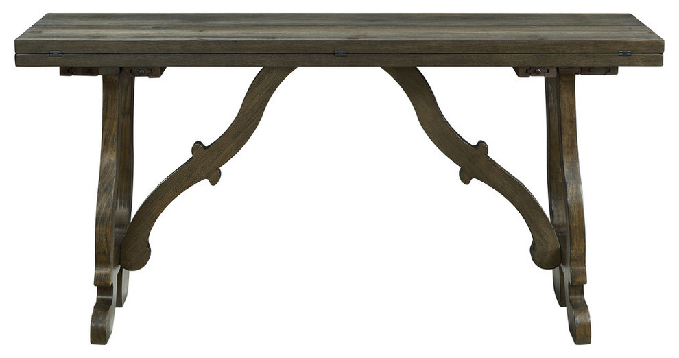 Orchard Park Fold Out Console  Orchard Brown   Traditional   Console Tables   by VirVentures  Houzz