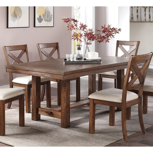 Wooden Dining Table in Brown