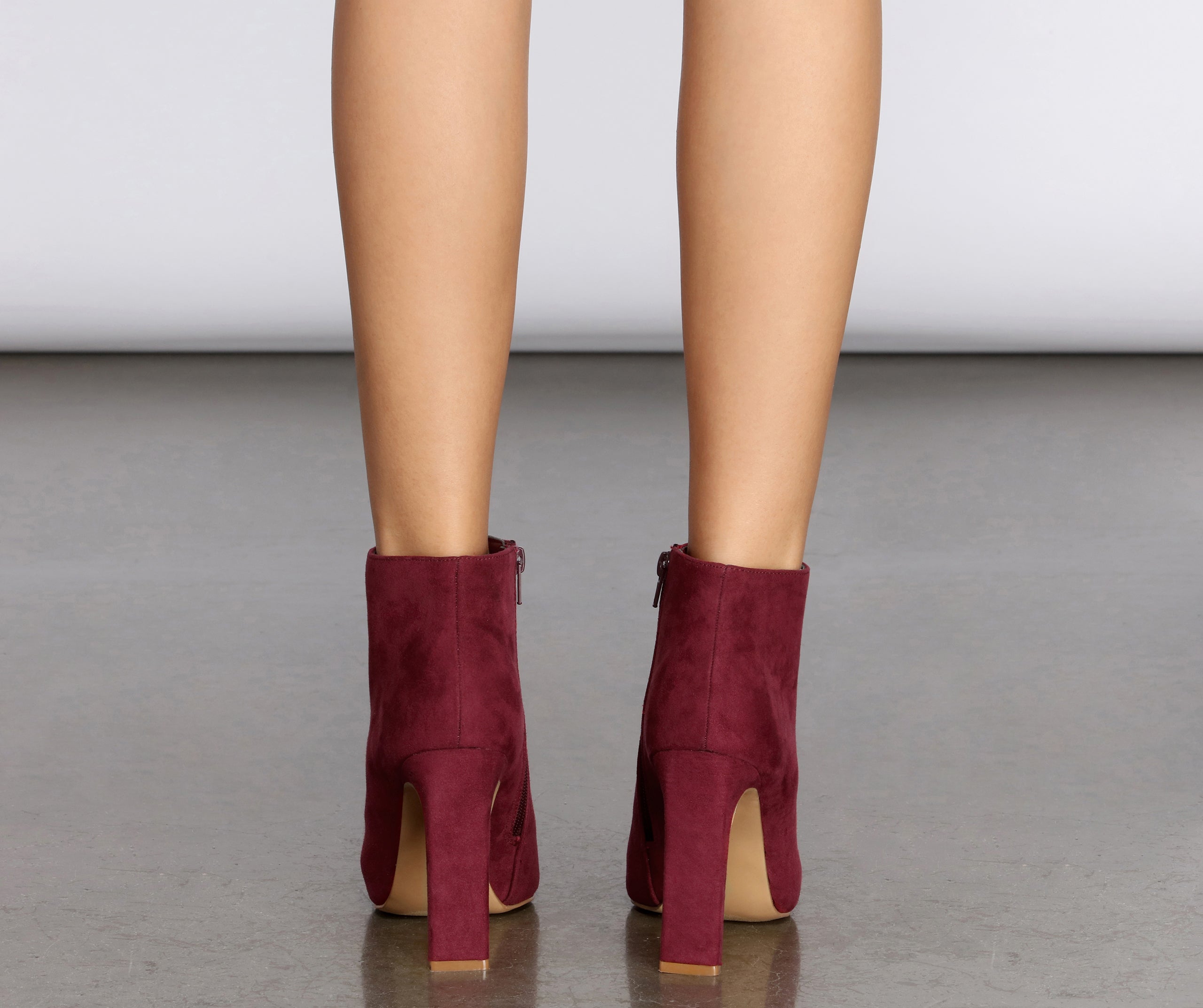 Sunday Funday Faux Suede Heel