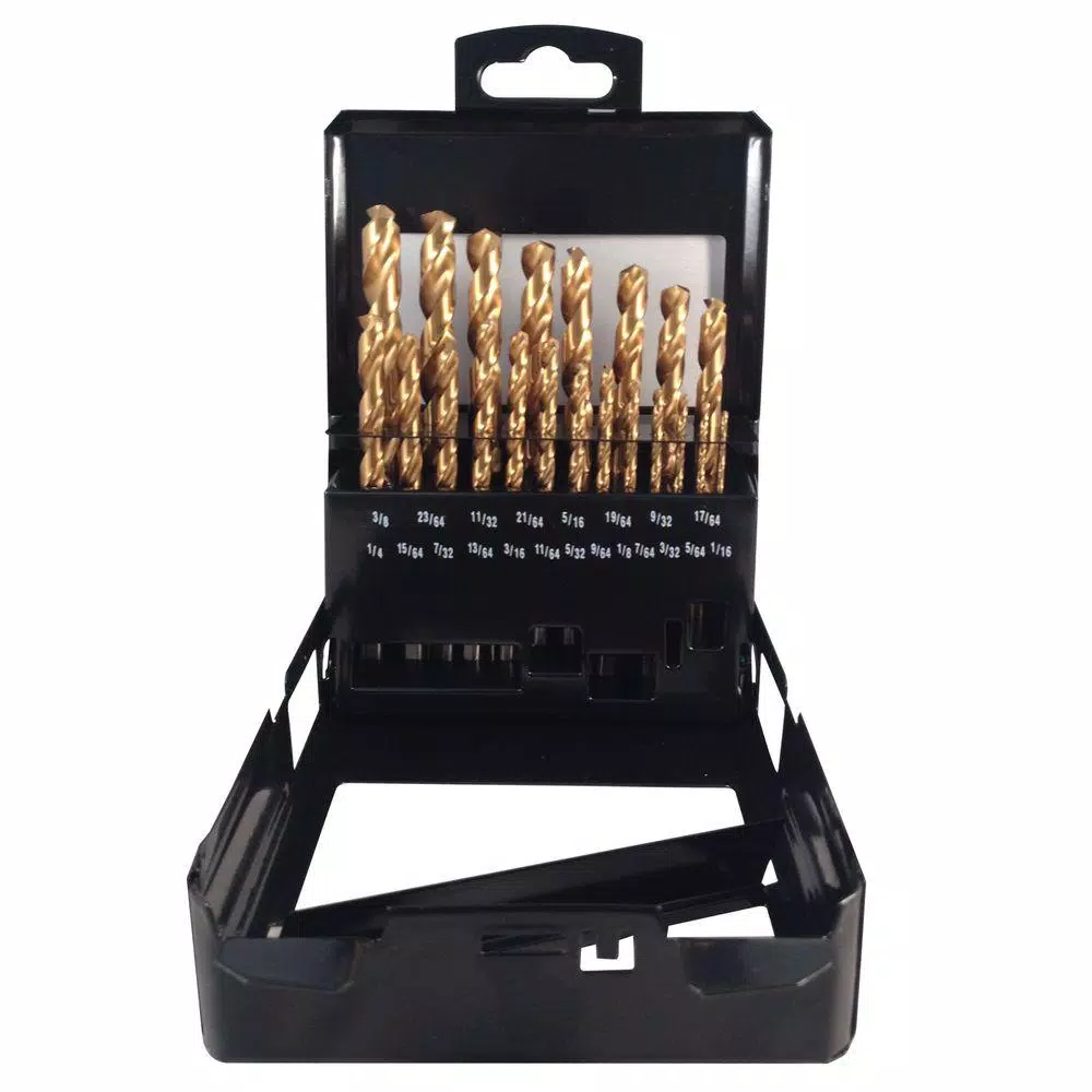 BLU-MOL Titanium Drill Bit Set (21-Piece) and#8211; XDC Depot