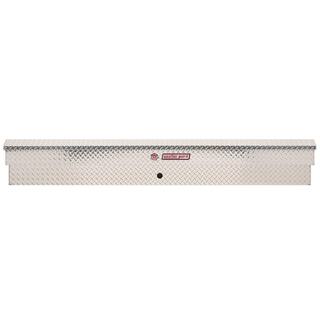 Weather Guard 87.25 in. Diamond Plate Aluminum Long Lo-Side Truck Tool Box 164-0-03