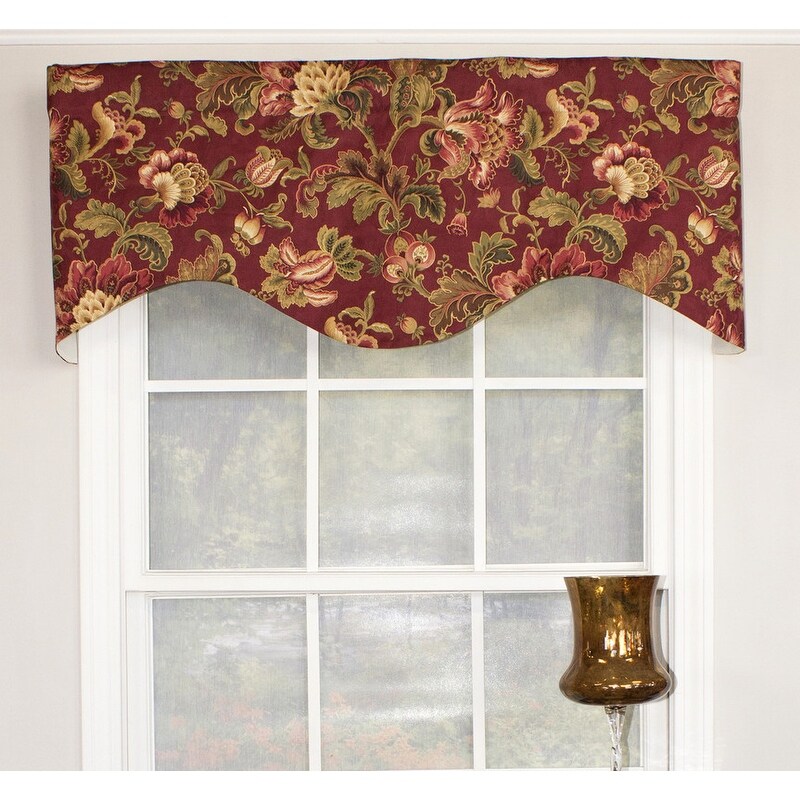 RLF Home Noblesse Cornice Window Valance 2 Colors Available