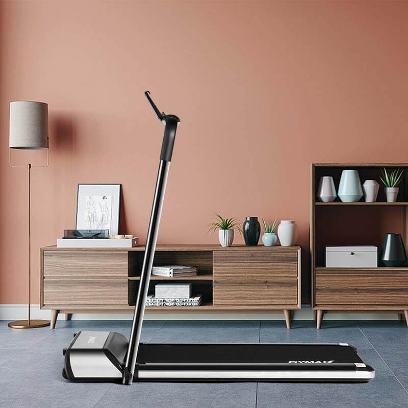 Ultra-thin Folding Treadmill, Compact Electric Motorized Exercise Running Machine with LCD Monitor Low Noise