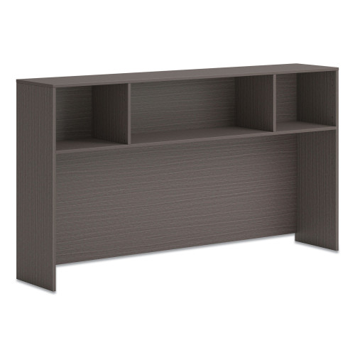 HON Mod Desk Hutch， 3 Compartments， 72w x 14d x 39.75h， Slate Teak (LDH72LS1)