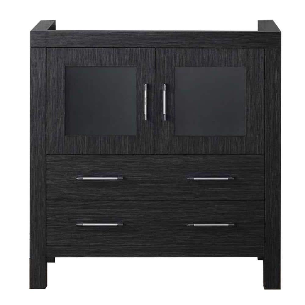 Virtu USA  32 in W Bath Vanity Cabinet Only in Zebra Gray