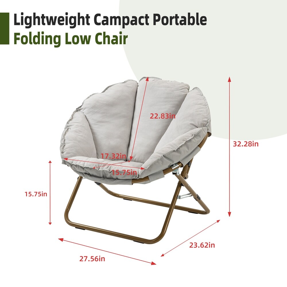 Folding lounge chair  balcony  home backrest  leisure chair  lazy sofa for pregnant women  moon chair