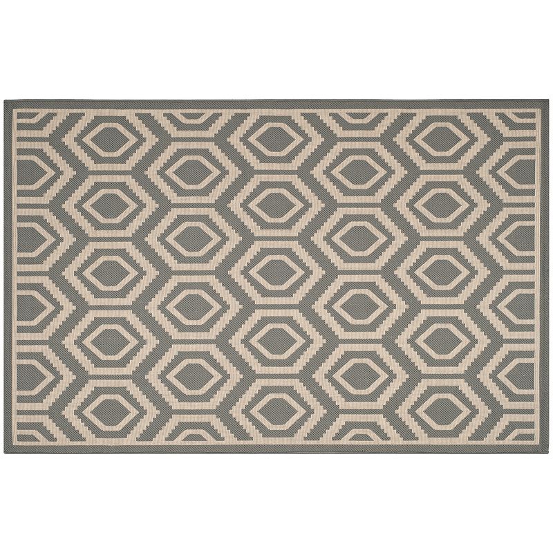 Safavieh Courtyard Tribal Geometric Indoor Outdoor Rug