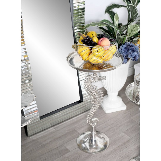 Seahorse Accent Table Silver Olivia amp May