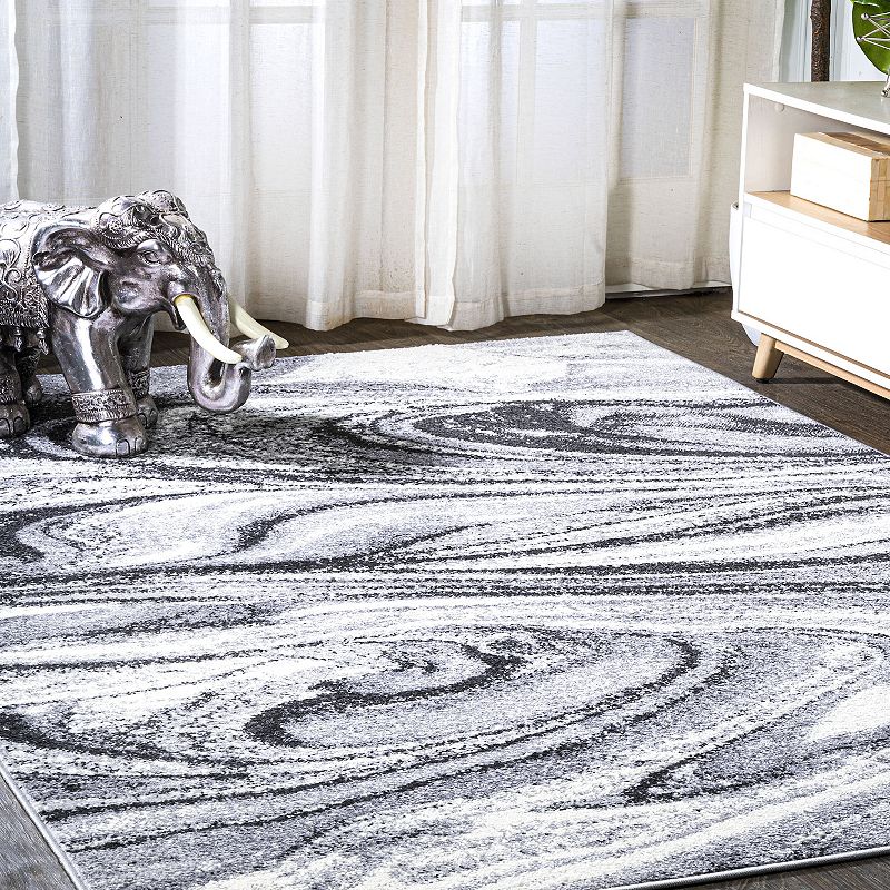 JONATHAN Y Viscon Abstract Marble Contemporary Rug