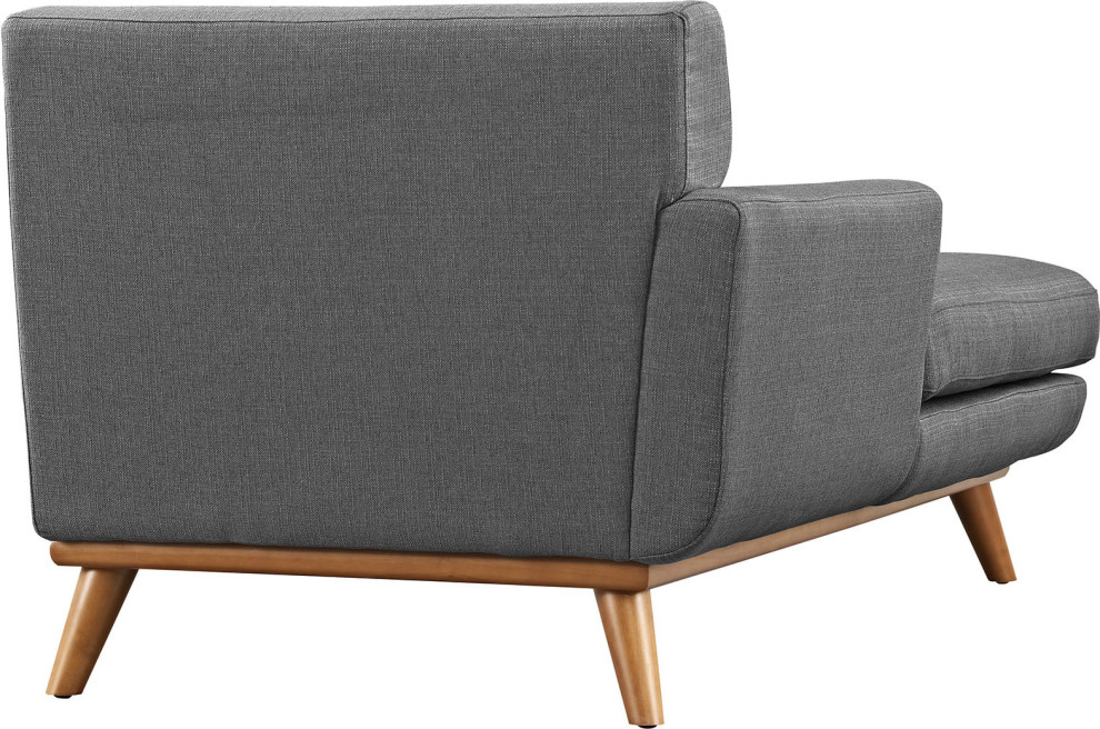 Jayden Upholstered Chaise   Midcentury   Indoor Chaise Lounge Chairs   by HedgeApple  Houzz