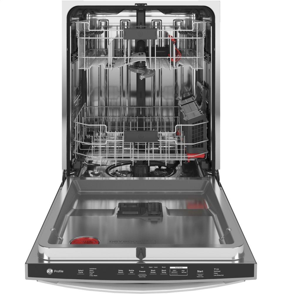 Ge Appliances PDT775SYNFS Ge Profile™ Fingerprint Resistant Top Control With Stainless Steel Interior Dishwasher With Sanitize Cycle & Twin Turbo Dry Boost