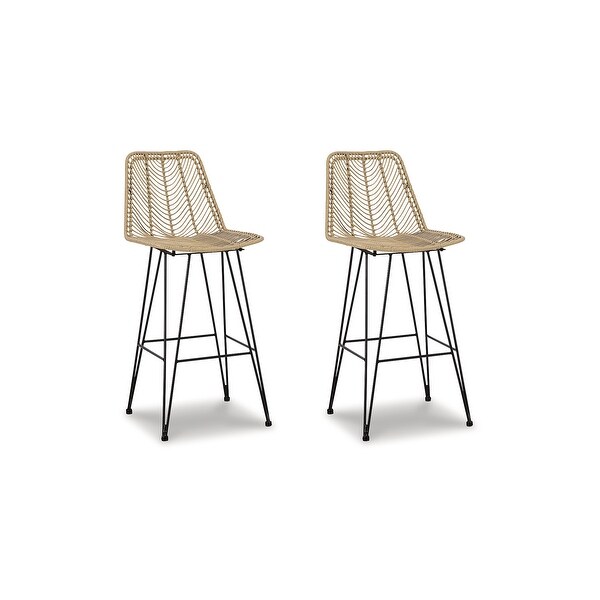 Signature Design by Ashley Angentree Upholstered Bar Stool (Set of 2)