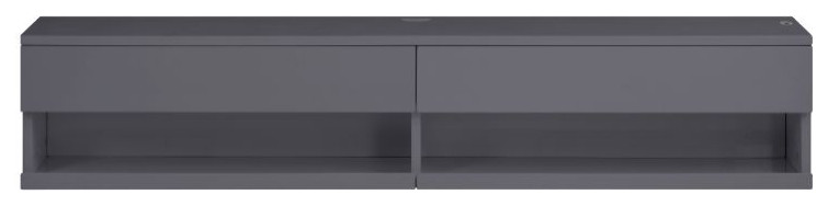 Acme Ximena Floating TV Stand LED and Gray Finish   Industrial   Entertainment Centers And Tv Stands   by AMOC  Houzz