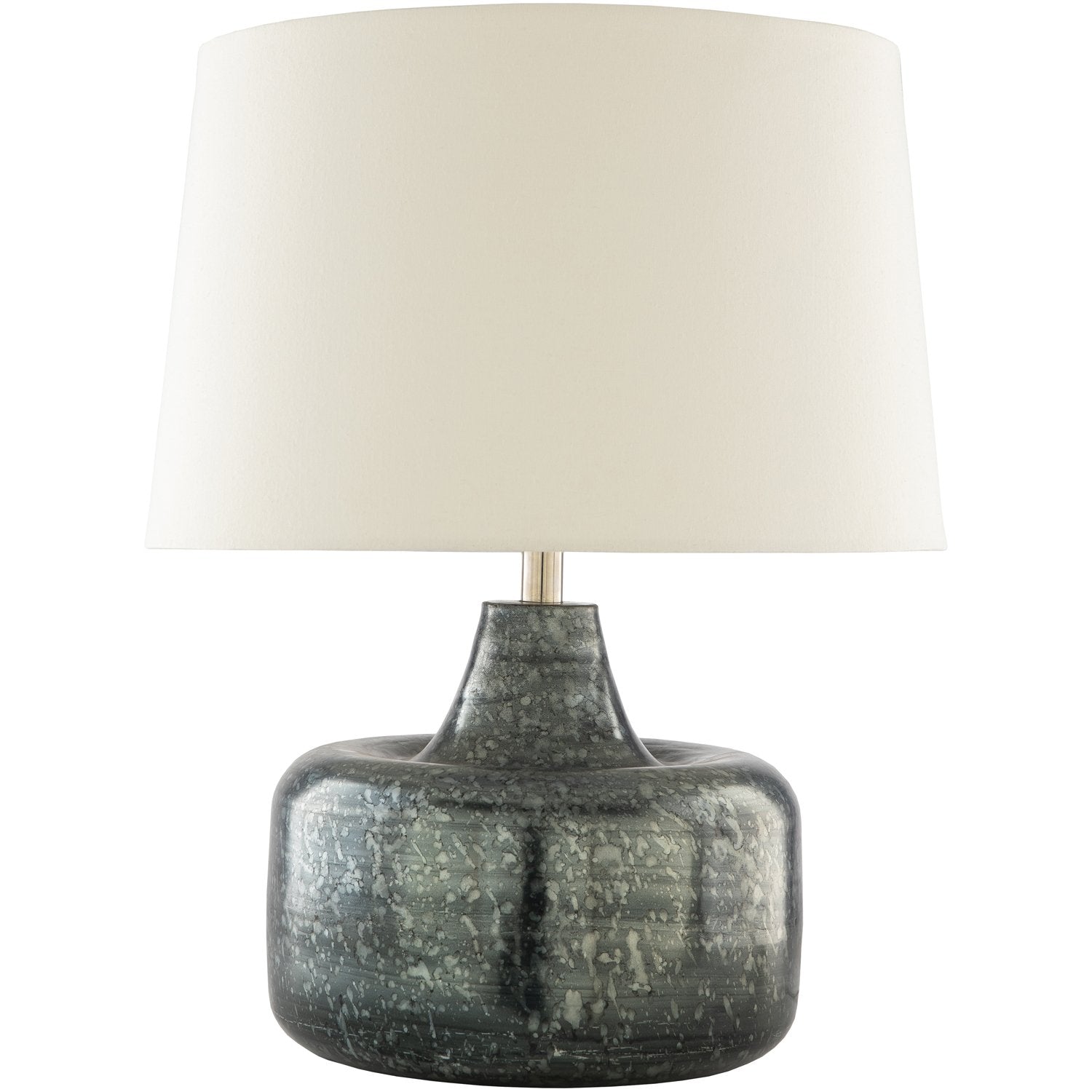 Micah Table Lamp in Gray Antiqued Metal Body