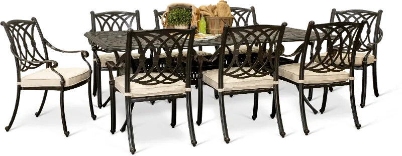 Montreal 9 Piece Armchair Outdoor Dining Set