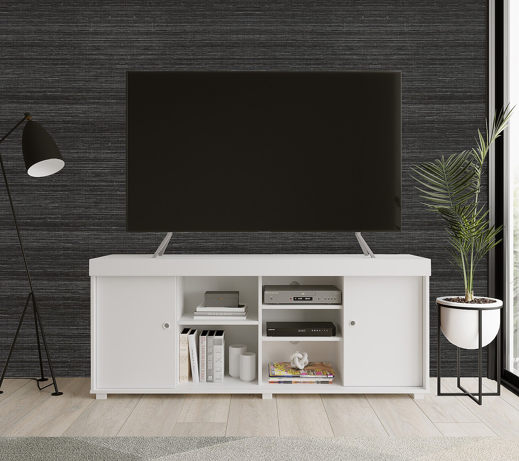 Techni Mobili TV Stand w  Shelves and Storage