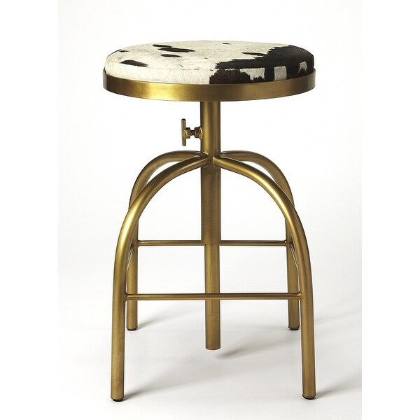 Butler Grogan Hair-On-Hide Barstool