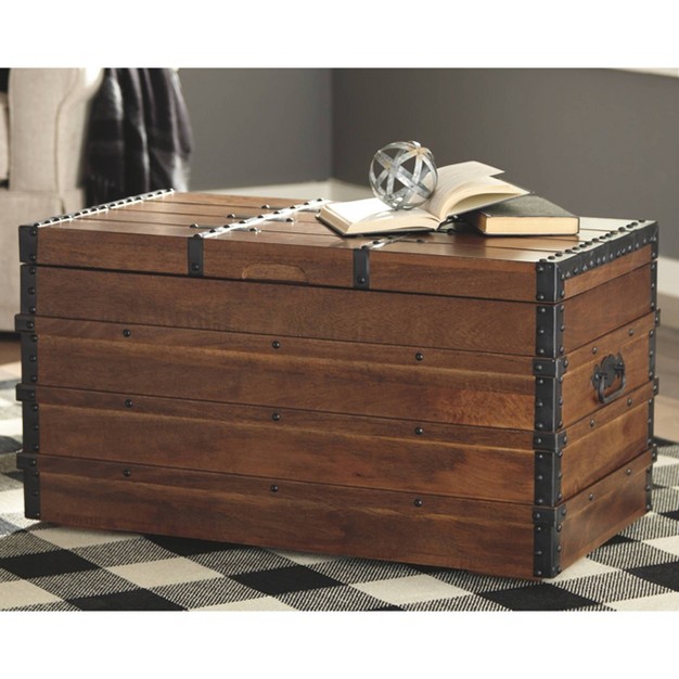 Kettleby Storage Trunk Brown Signature Design By Ashley