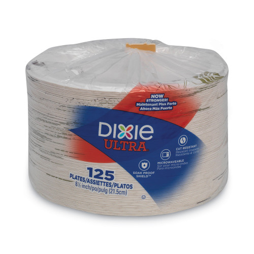 Dixie Pathways Soak Proof Shield Heavyweight Paper Plates， 8.5