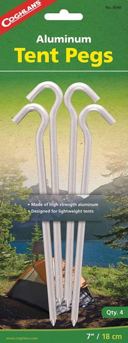 Coghlan's Aluminum Tent Pegs - Pkg Of 4