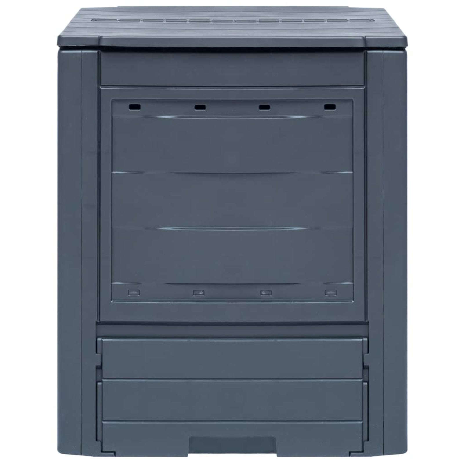 CACAGOO Garden Composters 3 pcs Gray 23.6"x23.6"x28.7" 206.1 gal