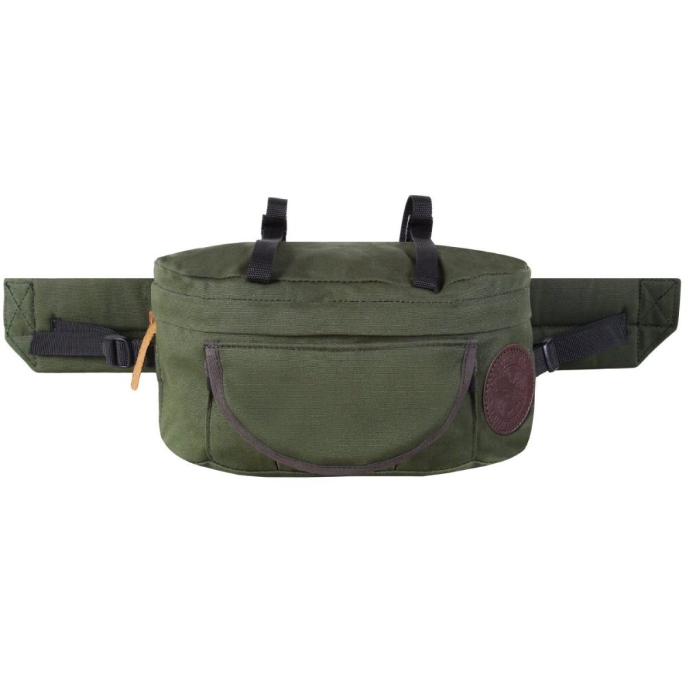 9 Liter Capacity Olive Drab Canvas Lumbar Pack