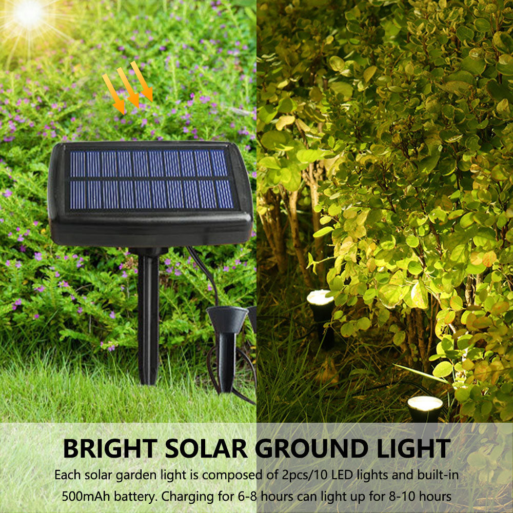 Willstar 3/11PCS Solar Power Garden Lawn Light LED Ground Landscape Garden Light Landscape Path Lamp Waterproof