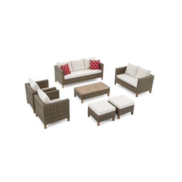 7 Piece Sectional Seating Group with Cushions