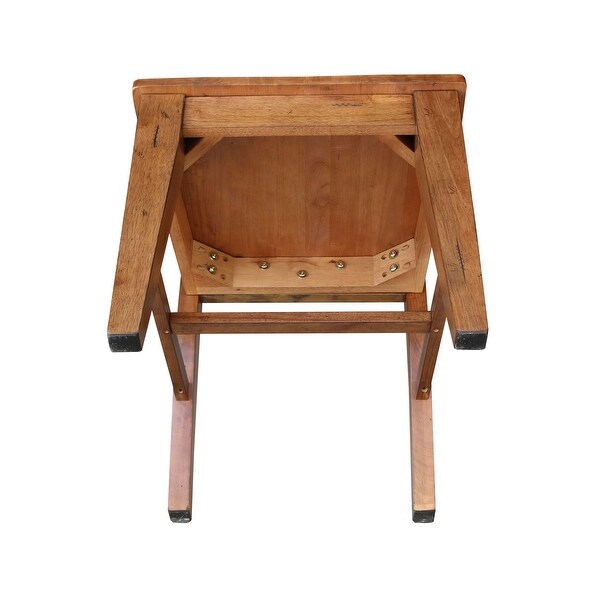 Double X-Back Chair， Set of Two