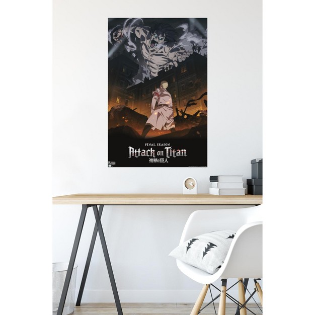 Trends International Attack On Titan Season 4 Key Visual 1 Unframed Wall Poster Prints